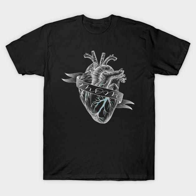 Mom heart design T-Shirt by Rachellily